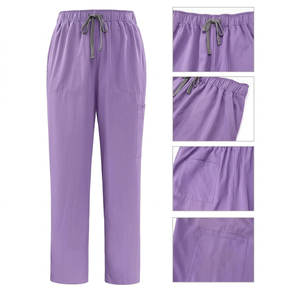 Hot Selling Fashionable Short Sleeve V-Neck Nurse Working <b>Clothes</b> Nursing Uniform <b>Scrubs</b> Uniform Tops for Men and Women - Product Image 2