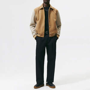 Vestes de sport d'hiver pour hommes, coupe ajustée, haute qualité, tissu chenille respirant véritable, col montant, revêtement en laine, 4XL, neuves - Product Image 5