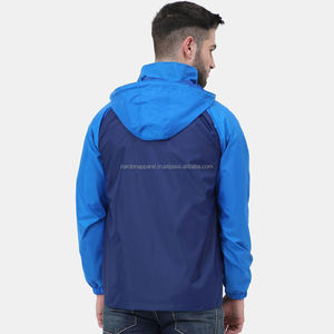 Nardon Apparel 2025 Veste imperméable à coque dure pour hommes, coupe-vent léger à capuche, col montant, pour logo avant d'hiver - Product Image 2
