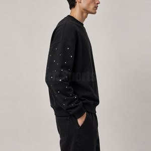 Sudadera de Invierno de Alta Calidad para Hombre, con Pedrería, de Forro Polar, Corte Regular, Manga Larga, Diseño Personalizado - Product Image 6