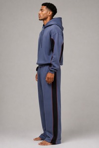 Conjunto Deportivo de Dos Piezas para Hombre, Estampado, Informal, de Invierno, de Forro Polar, de Secado Rápido, con Cierre de Cordón Ajustable, Personalizable - Product Image 3