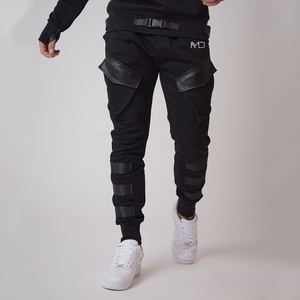 <b>Mens</b> Casual <b>Loose</b> Fit Breathable Eco-Friendly 100% Cotton Fleece Lining Windbreaker <b>Joggers</b> Elastic Waist - Product Image 1