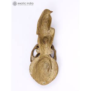 Aldaba de puerta de diseño de pájaro Kiritmukha de latón hecho a mano de 9 pulgadas para decoración del hogar y propósito de regalo hecho en La India - Product Image 2