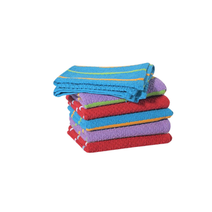 Serviette de cuisine rectangulaire en coton blanc et bleu à petits carreaux, 16x28 pouces, 230 g/m², tissée, lavable en machine, durable - Product Image 3