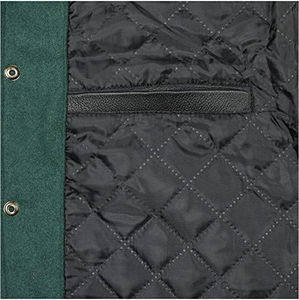 Nouvelles vestes universitaires personnalisées en toile verte et jaune, avec corps en laine et broderie chenille, respirantes, pour l'extérieur, avec logo frontal - Product Image 4