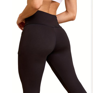 3 Pack Women High Waisted Tummy <b>Control</b> <b>Leggings</b> with Pockets Super Soft Full Length Workout Pants - Product Image 2