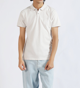 Camiseta de manga corta extragrande de alta calidad, personalizada para hombre, transpirable, de algodón tejido, tipo polo de golf para hombre. - Product Image 1