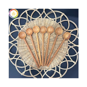 ช้อนไม้ธรรมชาติพรีเมียมสำหรับทำอาหาร ขายส่ง อุปกรณ์ครัวไม้ทำมือ เป็นมิตรกับสิ่งแวดล้อม ช้อนส้อมไม้ จำหน่ายจำนวนมาก - Product Image 1