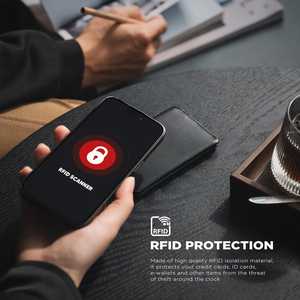 Hot Sale Men's Two-Fold Genuine Cowhide Leather <b>Wallet</b> <b>RFID</b> Blocking <b>Wallet</b> Handmade Vintage Business Luxury Slim Travel <b>Wallet</b> - Product Image 4