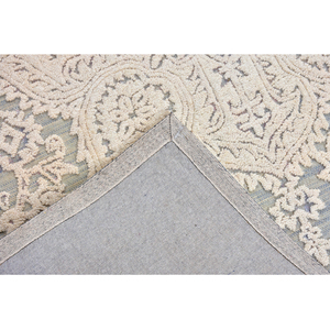 Alfombra artística de lana hecha a mano con contornos, alfombra grande de pelo corto para sala de estar - Product Image 3