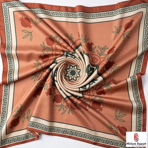 High Quality Printed Short <b>Scarf</b> Fabric Custom Design OEM ODM Private Label Textile Manufacturer Fashion Accessories Wholesale - Product Image 6