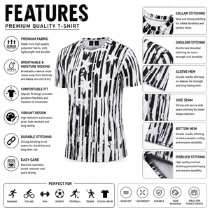Camiseta Sublimada para Hombre, Diseño Personalizado, Impresión Completa, Manga Corta, Ropa Deportiva, Venta al Por Mayor, 100% Algodón - Product Image 5