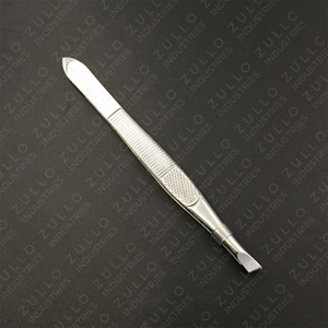 Custom Logo Stainless Steel Slanted Eyebrow Tweezers <b>Precision</b> Dressing <b>Tool</b> OEM Accepted Professional Beauty Grooming - Product Image 3