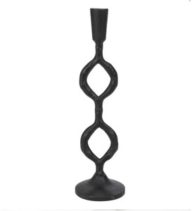 Exclusive Design Eco-Friendly Aluminium Holder One Plate Black Candle Stand for Home Decoration Weddings Festive Events-<b>Portable</b> - Product Image 4