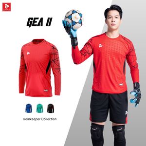 Ensemble de maillot de gardien de but personnalisé GEA II à manches longues, avec coudières et protections de hanche rembourrées, séchage rapide, respirant, uniforme de football OEM ODM - Product Image 1