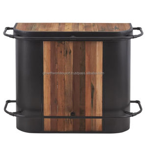 Mueble de Bar Moderno de Madera Maciza, Aparador con 2 Puertas, Almacenamiento de Lujo Hecho a Mano, Muebles para Sala de Estar de Rajasthan GWE248 - Product Image 2