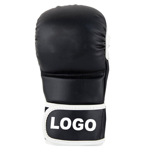 ถุงมือลดราคา คุณภาพดีเยี่ยม ถุงมือหนังสำหรับชกมวย MMA ถุงมือฝึกซ้อมแบบครึ่งนิ้ว ถุงมือหนังสำหรับชกมวย MMA - Product Image 2