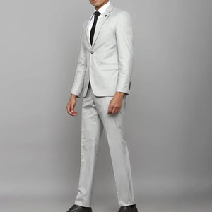 Costume homme 3 pièces de haute qualité 100% polyester pour mariage et soirée, smoking formel, pantalon et veste respirants - Product Image 4