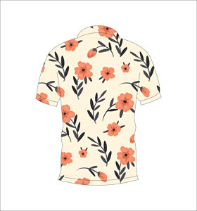 เสื้อโปโลพิมพ์ลายดอกไม้แบบกำหนดเอง แขนสั้น สวมใส่สบาย เหมาะสำหรับกอล์ฟ เทนนิส ชุดทีมฤดูร้อน - Product Image 6