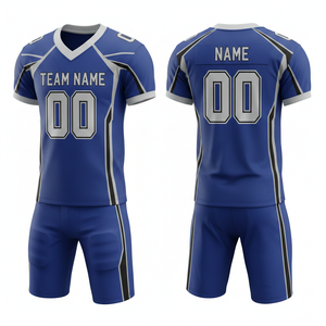 Conjunto de Uniforme de Fútbol Americano Personalizado con Logotipo Frontal, 100% Poliéster, Antibacteriano, de Secado Rápido, para Todas las Temporadas - Product Image 6