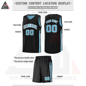 Conjunto de Uniforme de Baloncesto Personalizado con Impresión Digital, Jersey de Baloncesto para Hombre, Tallas Grandes, Secado Rápido y Transpirable, Venta al Por Mayor - Product Image 5