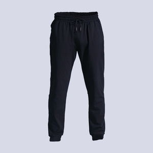 กางเกงจ็อกเกอร์ผ้าฝ้ายสีเข้มเอวสูงทรงตรงสำหรับผู้ชาย เนื้อผ้าปานกลาง ไม่เป็นขุย สไตล์ลำลอง สตรีทแวร์ กางเกงฤดูหนาว - Product Image 3