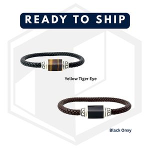 กำไลข้อมือเงินแท้ 925 รูปหกเหลี่ยมประดับหินบลัดสโตนธรรมชาติสำหรับทุกเพศ |   เครื่องประดับสั่งทำพิเศษแบบ OEM |   ขั้นต่ำ 1 ชิ้น - Product Image 4