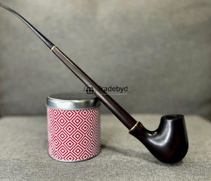 Pipa de Tabaco de Madera Natural Hecha a Mano, Pipa de Fumar de Madera Tradicional, Accesorio para Fumadores de Tradebyd - Product Image 2