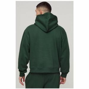 Chándal de moda con capucha de forro polar tecnológico para invierno, venta al por mayor de fábrica, bordado personalizado, con cremallera para hombre - Product Image 6