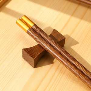 ตะเกียบไม้จีนแบบกำหนดเองพร้อมที่วางตะเกียบ ใช้ซ้ำได้ ชุดตะเกียบซูชิญี่ปุ่นเกาหลี ของขวัญ - Product Image 2