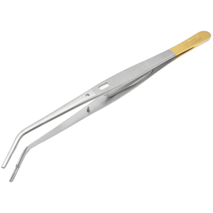 Endodontic Tweezers Forceps for <b>Paper</b> Point Holding with Grooved Tip & Lock in Stainless Steel Dental Surgical Instruments - Product Image 4