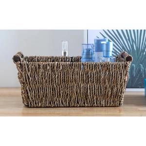 Cesta de mimbre con asa de ratán, cesta de almacenamiento hecha a mano, venta al por mayor, ecológica, hecha en Vietnam - Product Image 5