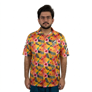 Camisetas de playa transpirables para hombre, sublimadas, personalizadas con estampado por sublimación. - Product Image 1