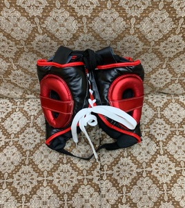 No Boxing No Life, casque de protection pour l'entraînement de boxe en cuir véritable, visière transparente, réglable, casque de protection personnalisé pour adultes - Product Image 4