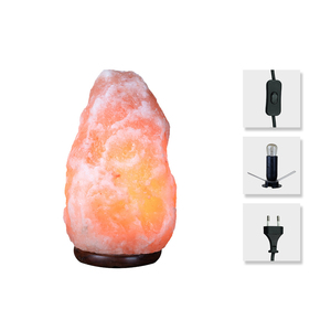 Lámpara de Sal Rosa del Himalaya Ecológica, Tallada en Forma Cuadrada, Moderna/Decorativa, con Luz Cálida, para Decoración del Hogar y Feng Shui - Product Image 2