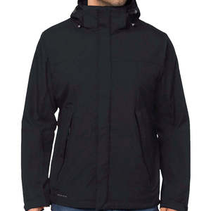 Blouson d'hiver décontracté pour homme en toile à capuche avec motif à pois, fermeture éclair personnalisée OEM, haute qualité, collection 2026 - Product Image 2