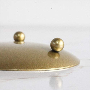 Gold Metal Candle <b>Stand</b> with Round Tray Base Heat Resistant <b>Tea</b> Light Holder for Christmas Home Decoration - Product Image 3