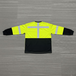 Chemises de travail de sécurité industrielle pour hommes, manches longues, haute visibilité, coton, chemise de travail de construction, chemise de sécurité réfléchissante - Product Image 2