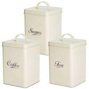 Vintage Metal Kitchen Canister Set Retro Sugar Coffee Tea Storage Container Tin <b>Box</b> Airtight Food Jar for Home Decor 3pcs Set - Product Image 2