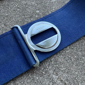 Custom Security Officers Men's Tactical Combat Waistband Stable <b>Belt</b> Quick Release Buckle Various Sizes Genuine Leather Royal - Product Image 4