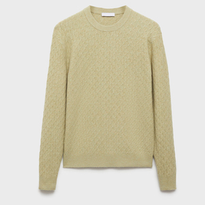 Heavyweight Knitted Men's Winter <b>Sweaters</b> 100% Cotton Breathable Casual Style Customized Logo <b>Pullover</b> <b>Sweater</b> - Product Image 5