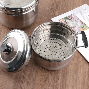 Family Size <b>Steamer</b> Pot With Multi Tier Stainless Steel Design Tight Lid Seal Heat Resistant Side Handles Fast And Even Heat - Product Image 6