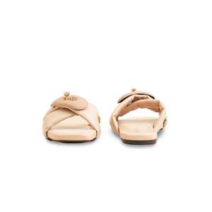 Sandales à talons formelles fauve FR8296 Style à enfiler - Product Image 2