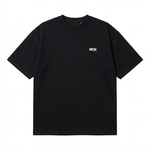 Camisetas Oversize de Algodón Pesado para Hombre, Estilo Urbano, con Logo y Gráficos Minimalistas, Fabricación Personalizada, Camiseta Gráfica para Hombre - Product Image 4