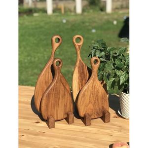 Planche à découper en bois de manguier de qualité supérieure, artisanale, planche en bois de qualité supérieure pour couper les fruits, les légumes et les aliments - Product Image 5