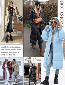 Women's Lightweight Packable Hooded <b>Winter</b> <b>Quilted</b> Puffer Jacket Detachable Sleeves Hat Zipper Closure Water Resistant Fur Wool - Product Image 5