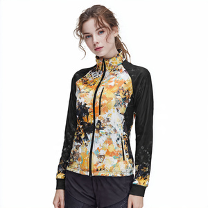 Women Cropped Sublimation Training <b>Jacket</b> Women <b>Workout</b> Fitness <b>Jackets</b> Ladies Stand Collar Crop Sports <b>Jackets</b> Women's - Product Image 5