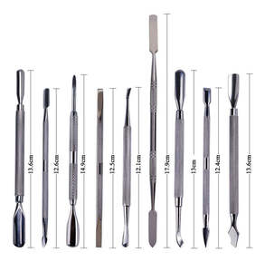 Lime à ongles professionnelle en acier inoxydable pour salons de beauté, instruments de pédicure - Product Image 1