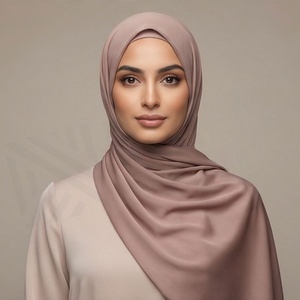 Hiyab de Chifón de Color Sólido para Mujer, Suave al Tacto, para Uso Diario, Pañuelo Étnico de Oriente Medio - Product Image 5