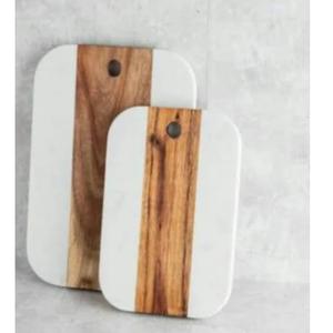 Juego de 2 Accesorios de Cocina, Tabla de Cortar Multifuncional de Mármol y Madera a un Precio Razonable - Product Image 1